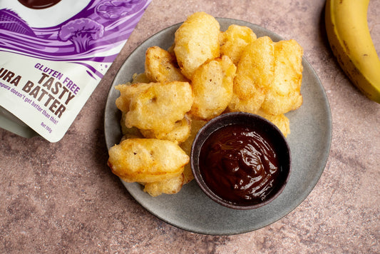 Tempura Banana with Chocolate Dipping Sauce