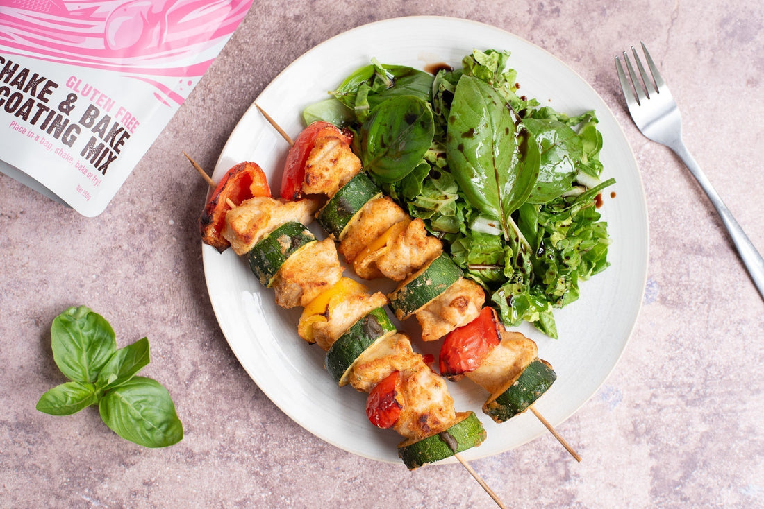 Shake & Bake Chicken Skewers - Gluten Free
