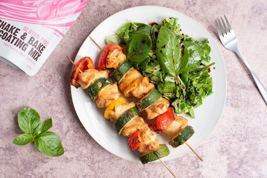 Shake & Bake Chicken Skewers - Gluten Free