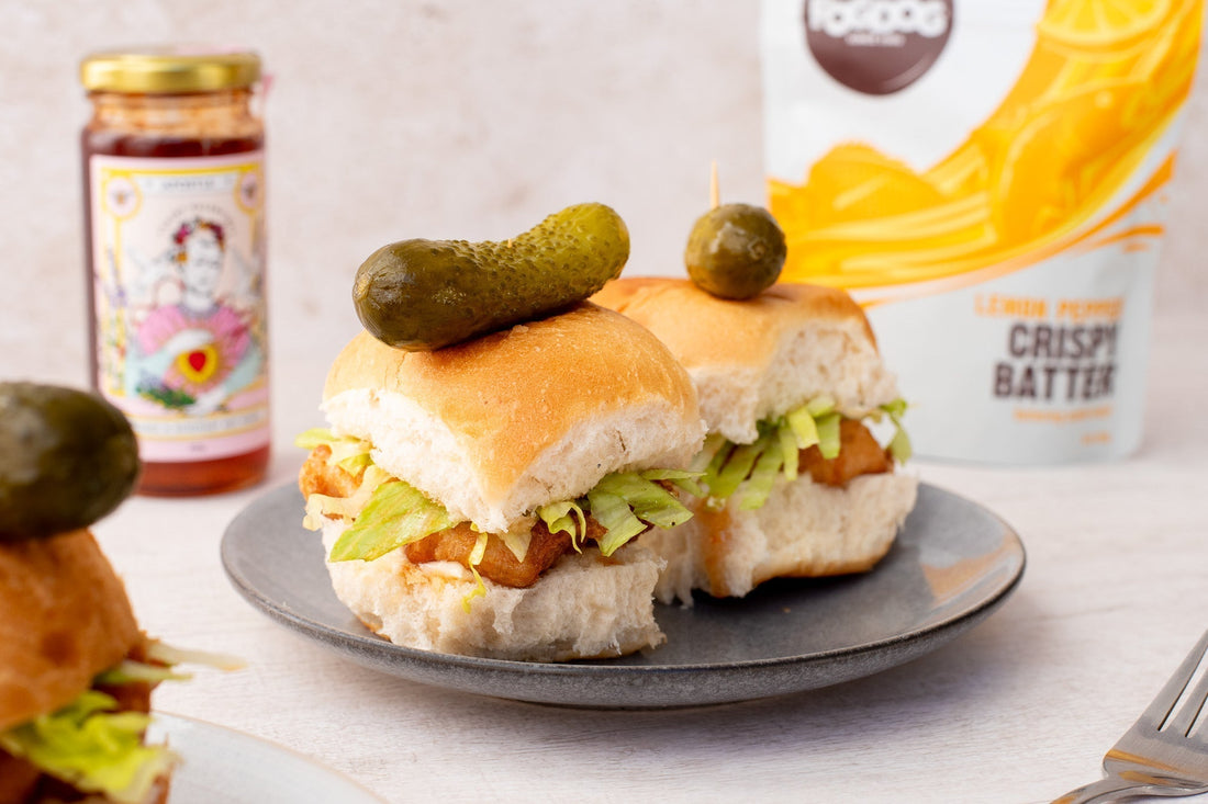Hot Honey Crispy Chicken Sliders
