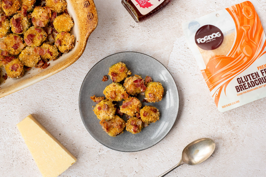 Crumbed Brussels Sprouts with Maple & Bacon – Gluten Free