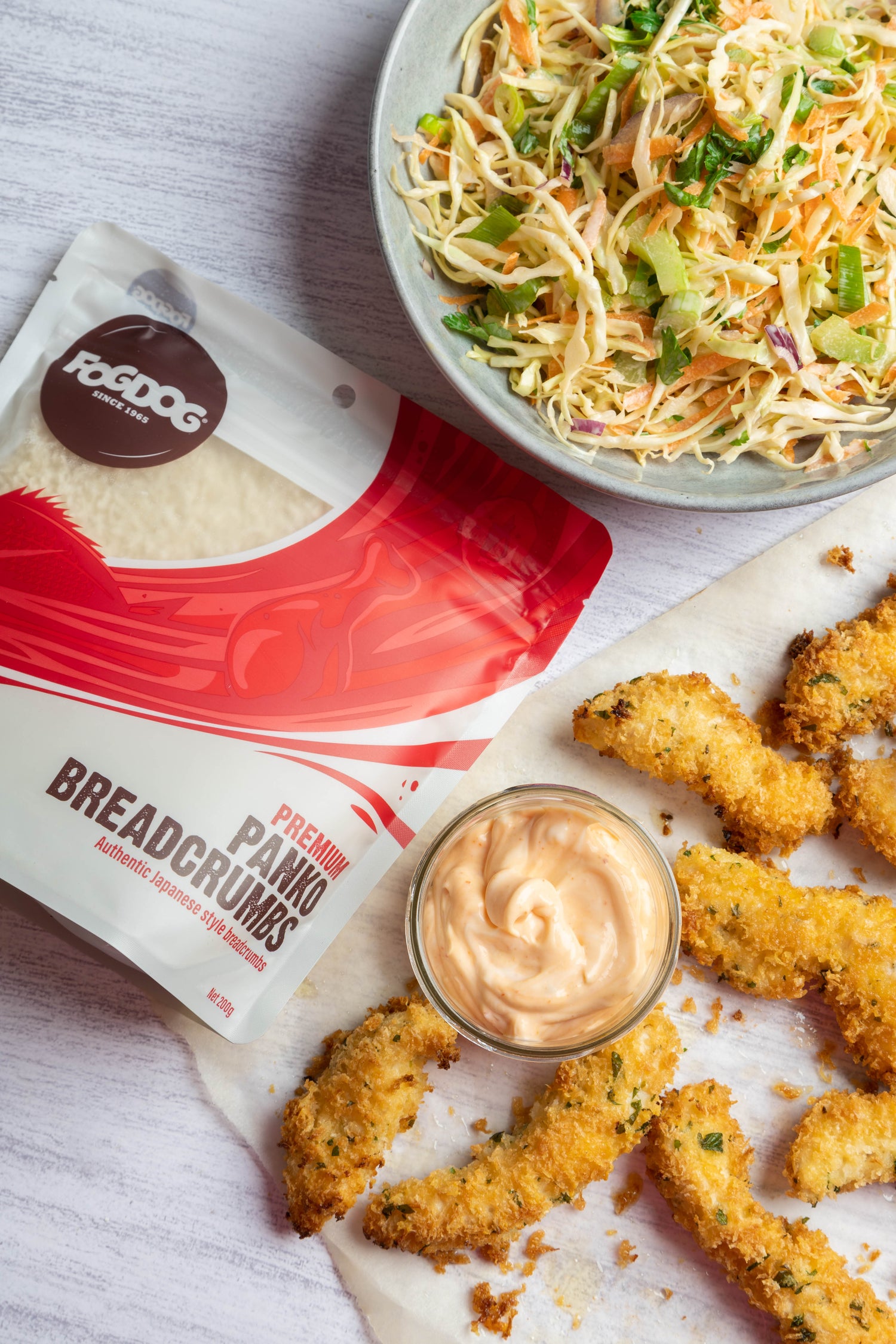 Panko, Parmesan & Parsley Chicken with Chipotle Mayo & Slaw Fogdog Ltd