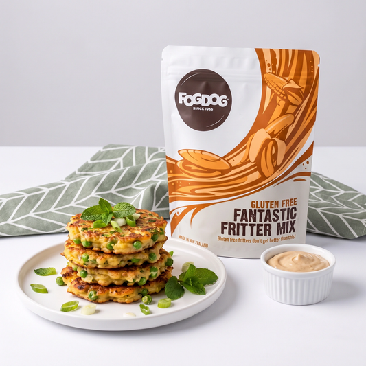 Pea & Spring Onion Fritters with Miso Mayo